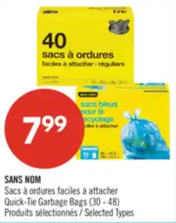 Pharmaprix NO NAME Quick-Tie Garbage Bags offer