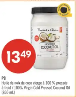 Pharmaprix PC 100% Virgin Cold Pressed Coconut Oil (860 mL) offer