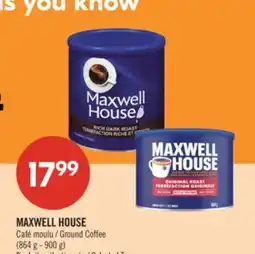 Pharmaprix MAXWELL HOUSE Ground Coffee offer
