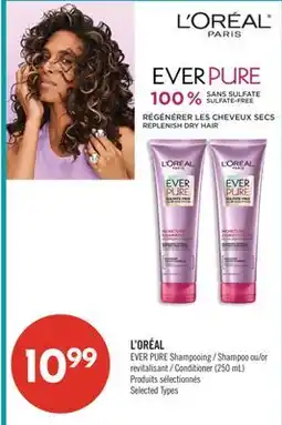 Pharmaprix L'ORÉAL EVER PURE Shampoo or Conditioner offer