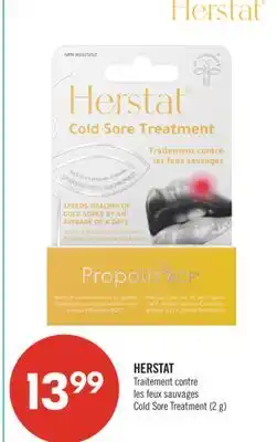 Pharmaprix HERSTAT Cold Sore Treatment (2 g) offer