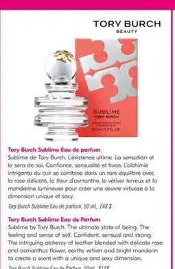 Pharmaprix Tory Burch Sublime Eau de Parfum offer