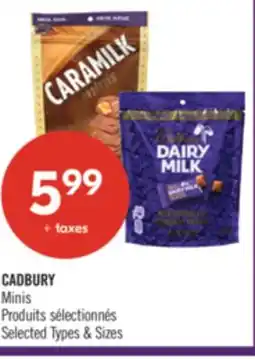 Pharmaprix CADBURY Minis offer