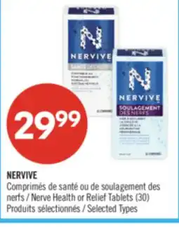 Pharmaprix NERVIVE Nerve Health or Relief Tablets (30) offer
