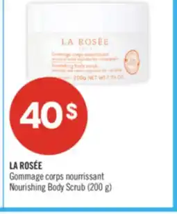 Pharmaprix LA ROSÉE Nourishing Body Scrub offer