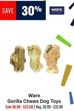 Ren’s Pets Depot Ware Gorilla Chews Dog Toys offer