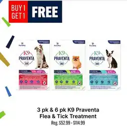 Ren’s Pets Depot K9 Praventa Flea & Tick Treatment offer