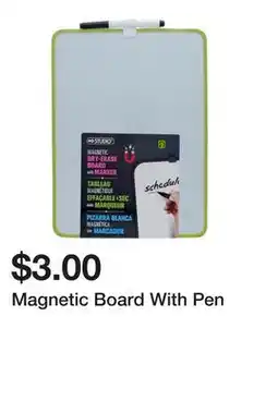 Dollarama Magnetic Board With Pen offer