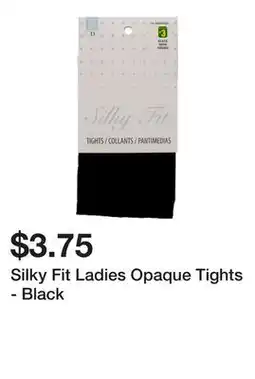 Dollarama Silky Fit Ladies Opaque Tights - Black offer