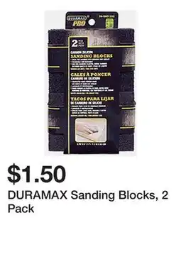 Dollarama DURAMAX Sanding Blocks, 2 Pack offer