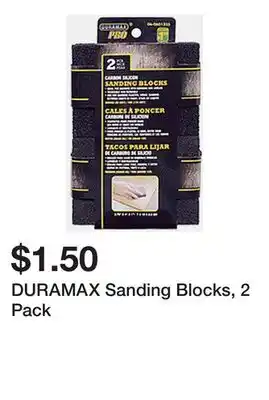 Dollarama DURAMAX Sanding Blocks, 2 Pack offer
