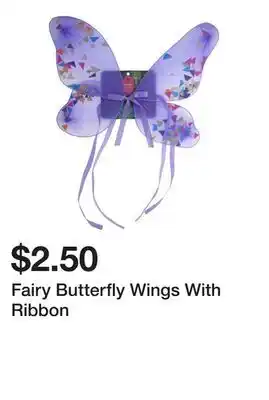 Dollarama Fairy Butterfly Wings With Ribbon offer