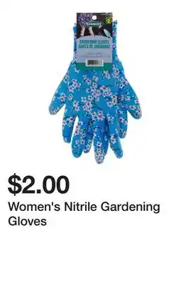 Dollarama Women's Nitrile Gardening Gloves offer
