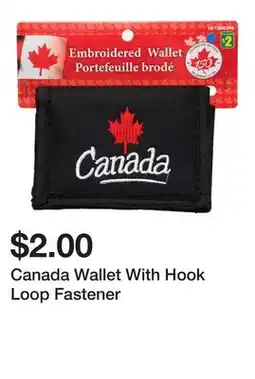 Dollarama Canada Wallet With Hook Loop Fastener offer
