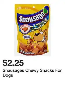 Dollarama Snausages Chewy Snacks For Dogs offer