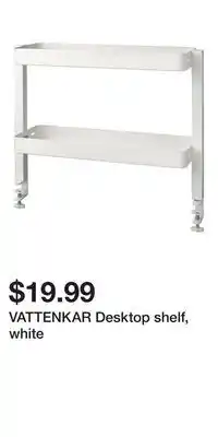 IKEA VATTENKAR Desktop shelf, white offer