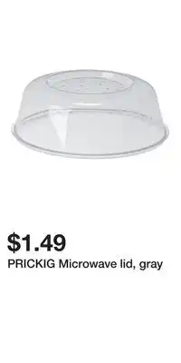 IKEA PRICKIG Microwave lid, gray offer