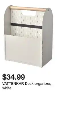 IKEA VATTENKAR Desk organizer, white offer