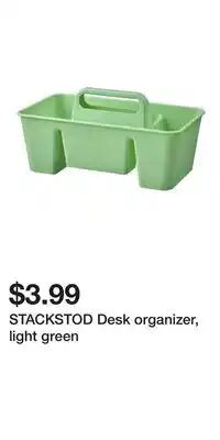IKEA STACKSTOD Desk organizer, light green offer