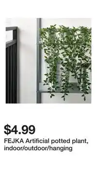IKEA FEJKA Artificial potted plant, indoor/outdoor/hanging offer