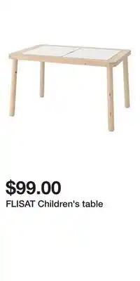 IKEA FLISAT Children's table offer