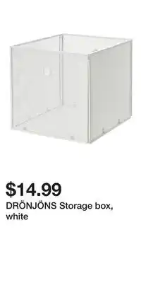 IKEA DRÖNJÖNS Storage box, white offer