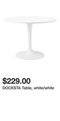 IKEA DOCKSTA Table, white/white offer