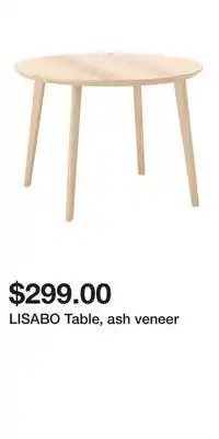 IKEA LISABO Table, ash veneer offer