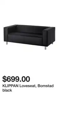 IKEA KLIPPAN Loveseat, Bomstad black offer