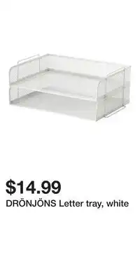 IKEA DRÖNJÖNS Letter tray, white offer