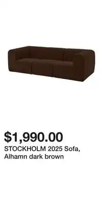 IKEA STOCKHOLM 2025 Sofa, Alhamn dark brown offer