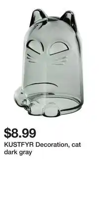 IKEA KUSTFYR Decoration, cat dark gray offer