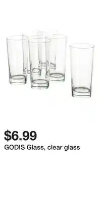 IKEA GODIS Glass, clear glass offer