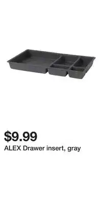 IKEA ALEX Drawer insert, gray offer