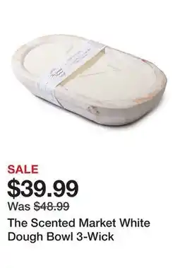 TSC Stores The Scented Market White Dough Bowl 3-Wick offer