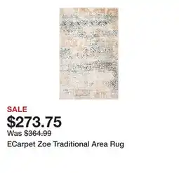 TSC Stores ECarpet Zoe Traditional Area Rug offer