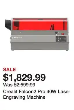 TSC Stores Crealit Falcon2 Pro 40W Laser Engraving Machine offer