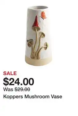 TSC Stores Koppers Mushroom Vase offer