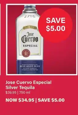 LCBO Jose Cuervo Especial Silver Tequila offer