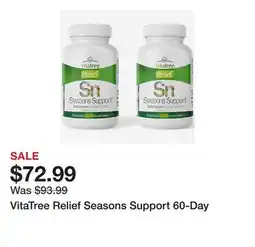 TSC Stores VitaTree Relief Seasons Support 60-Day offer