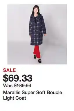 TSC Stores Marallis Super Soft Boucle Light Coat offer