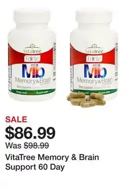 TSC Stores VitaTree Memory & Brain Support 60 Day offer