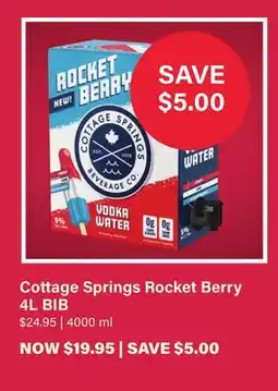 LCBO Cottage Springs Rocket Berry offer