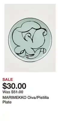 Holt Renfrew MARIMEKKO Oiva/Pistilla Plate offer
