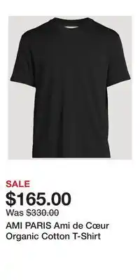 Holt Renfrew AMI PARIS Ami de Cœur Organic Cotton T-Shirt offer