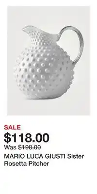 Holt Renfrew MARIO LUCA GIUSTI Sister Rosetta Pitcher offer