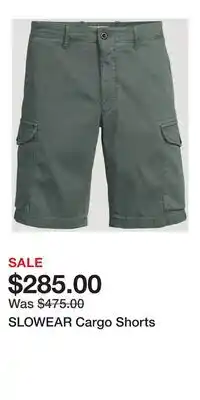 Holt Renfrew SLOWEAR Cargo Shorts offer