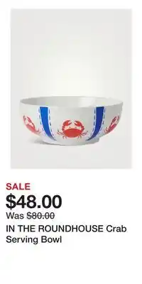 Holt Renfrew IN THE ROUNDHOUSE Crab Serving Bowl offer