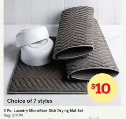 Kitchen Stuff Plus LUXEDRY MICROFIBER DISH DRYING MAT SET offer