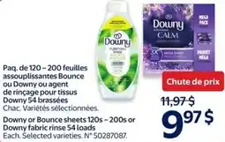 Walmart Downy or Bounce sheets or Downy fabric rinse offer